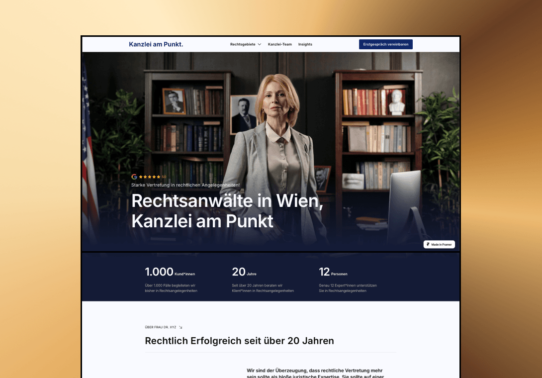Kanzlei am Punkt Website
